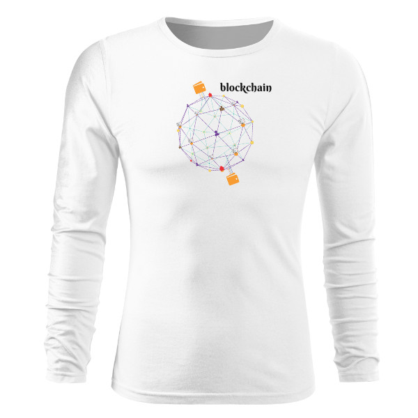 Tričko s potiskem Blockchain