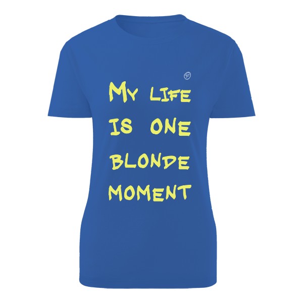 Tričko s potiskem blonde moment