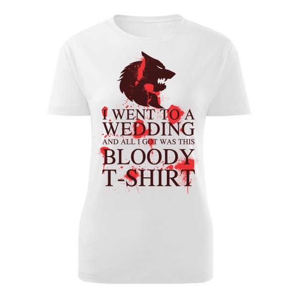 Tričko s potiskem Bloody shirt lady