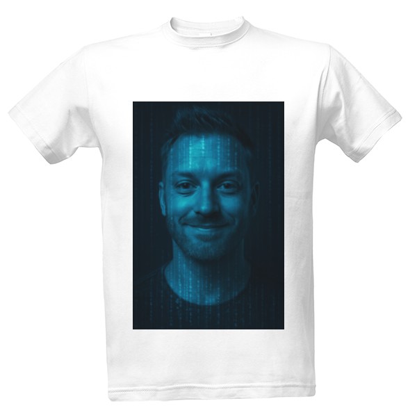 Tričko s potiskem Blue Code Face