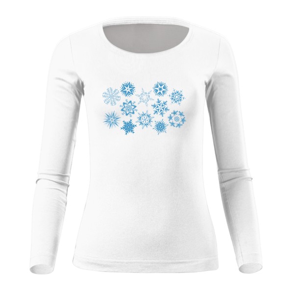 T-shirt Blue Snowflakes