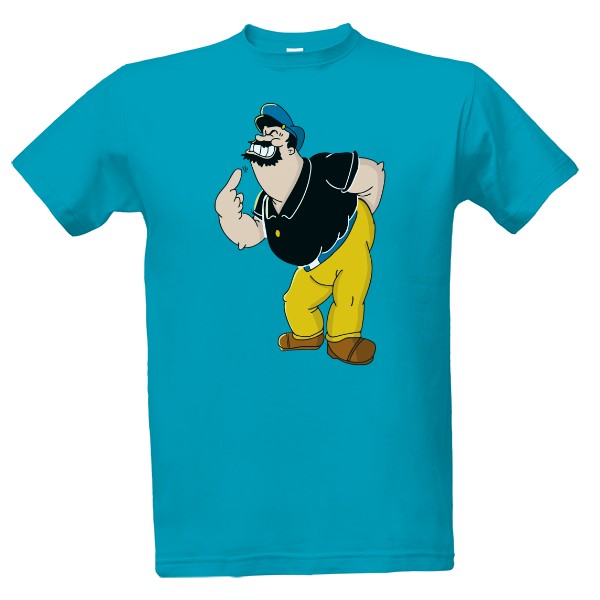 Tričko s potiskem Bluto - Brutus - Pepek