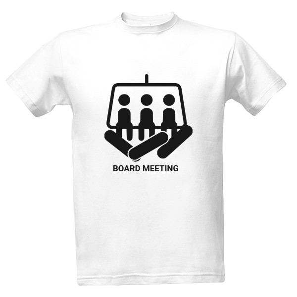 Tričko s potiskem Board Meeting - snowboard