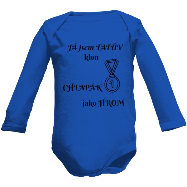 Dětské body Long  s potiskem body chlapacek