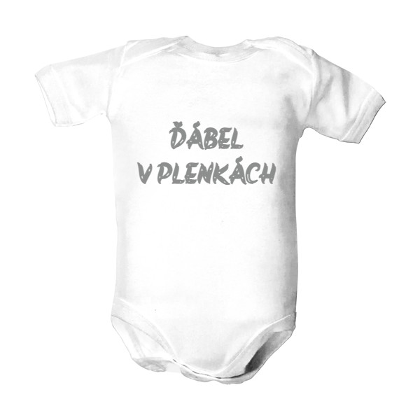 Dětské body  s potiskem Ďábel v plenkách