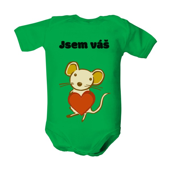 Dětské body  s potiskem Body-myšák 
