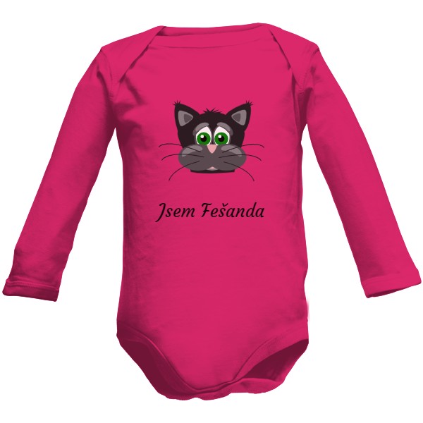 Dětské body Long  s potiskem Body pro holčičku