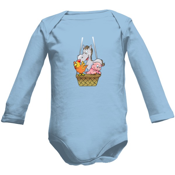 Dětské body Long  s potiskem Body Zvířátka 
