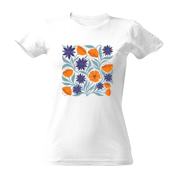 Tričko s potiskem bohoflowers
