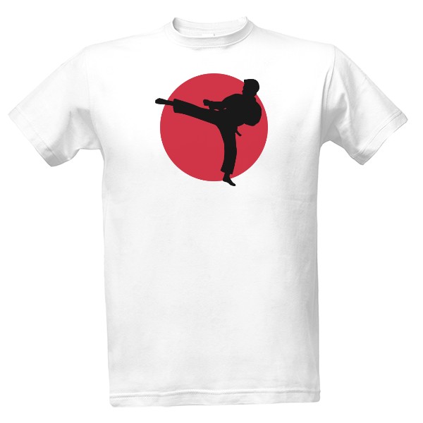 Tričko s potlačou Bojové umenie karate kung fu Jiu Jitsu