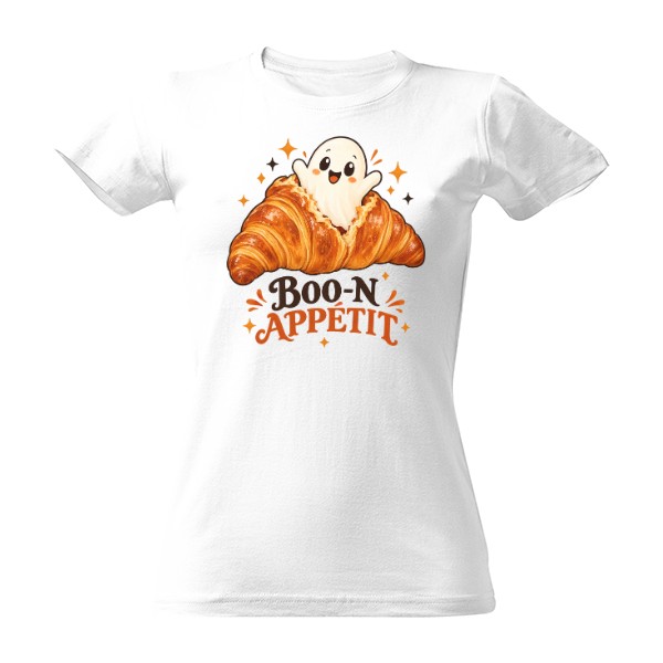 T-shirt Boo-n Appétit – paranormální croissant