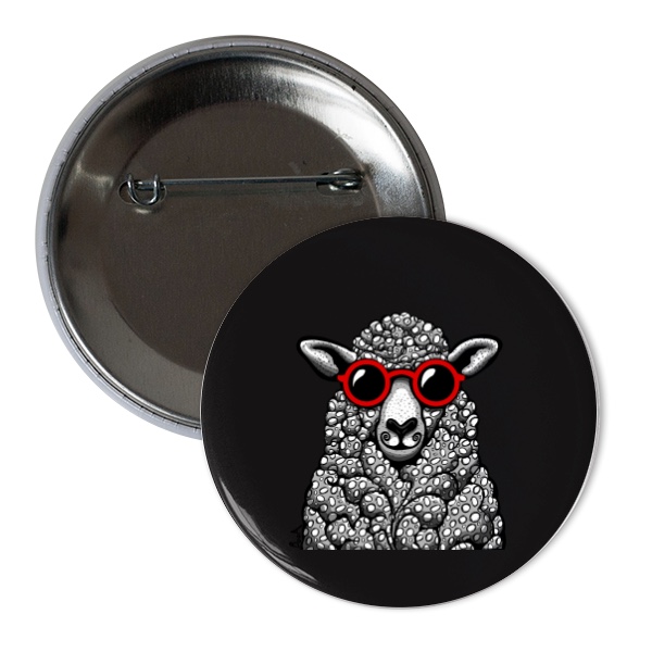 BooA sheep Be-ee badge