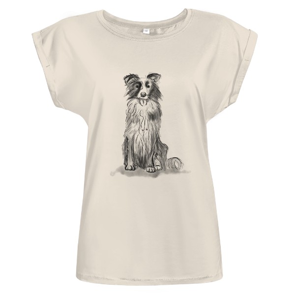 Tričko s potlačou Border kolie - dámské triko
