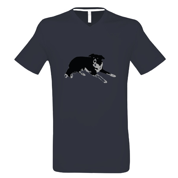 Tričko s potiskem Border kolie