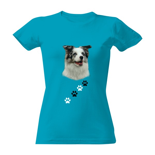 Tričko s potiskem Border kolie 