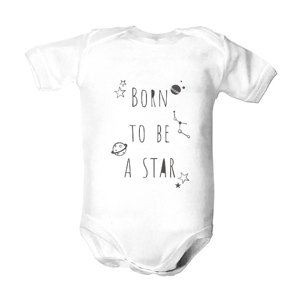 Dětské body  s potlačou Born to be a star