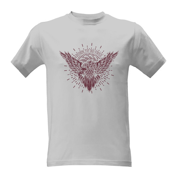 Tričko s potiskem Born to be free