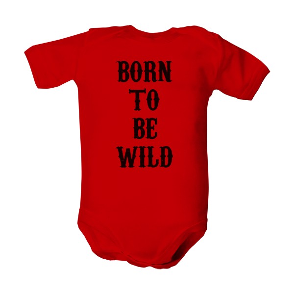 Dětské body Organic s potiskem Born to be wild
