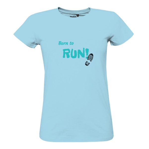 Tričko s potlačou Born to RUN modré