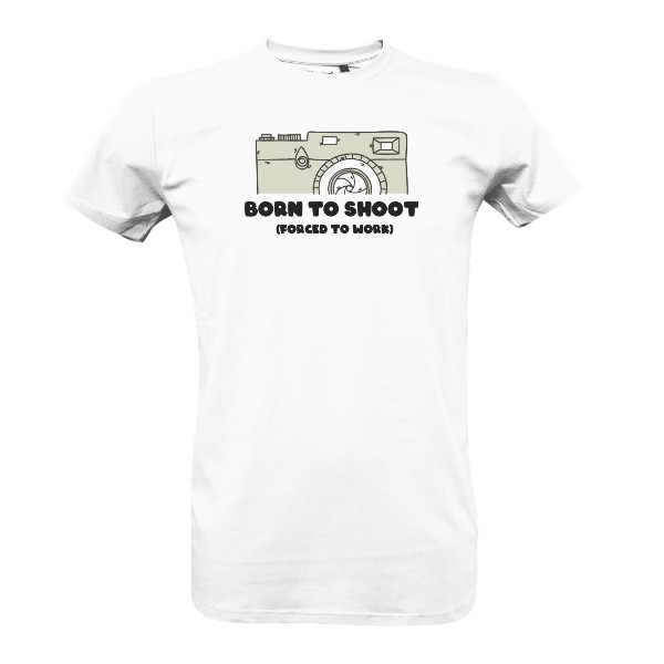 Tričko s potiskem Born to shoot