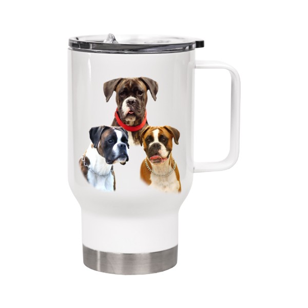 Cestovní termohrnek s uchem s potiskem Německý boxer