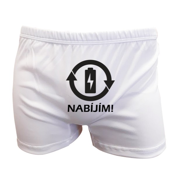 Trenýrky s potiskem Nabíjím