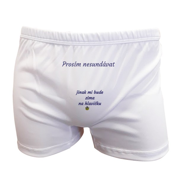 Trenýrky s potiskem Boxerky s nápisem