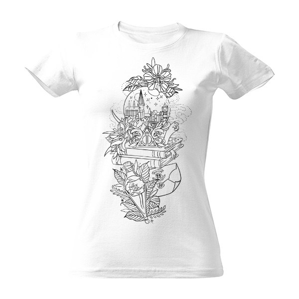 Tričko s potlačou Bradavice