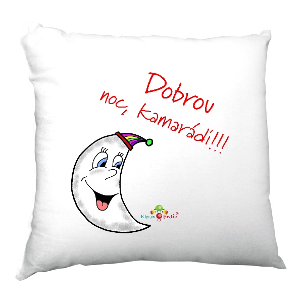 Polštář saténový s potiskem Brdíkův polštář na dobrou noc
