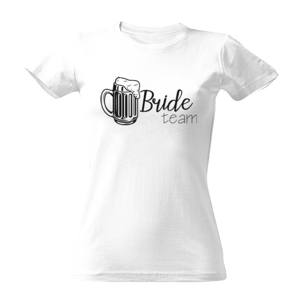 Tričko s potlačou Bride beer team