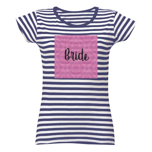 Tričko s potiskem Bride pruhy