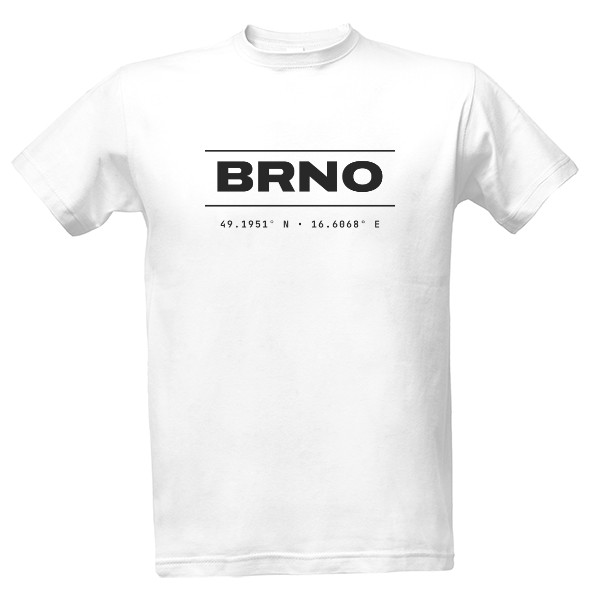 T-shirt Brno 49.1951° N (men)