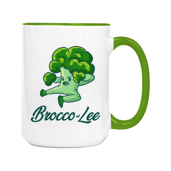 Hrnek velký barevný s potiskem Broco-Lee