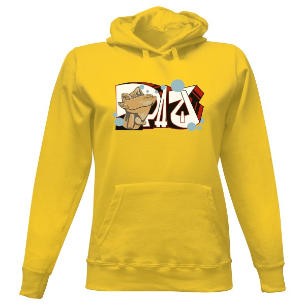 Dámska mikina s kapucňou s potlačou Bublle PaQ  Kangaroo