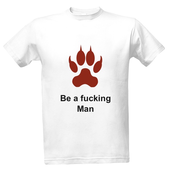 Tričko s potiskem Bud sakra chlap 