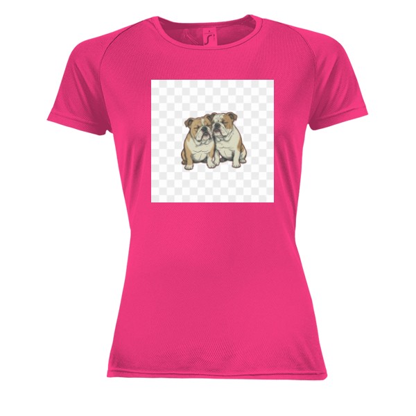 Dámské funkční tričko s potiskem Buldočci