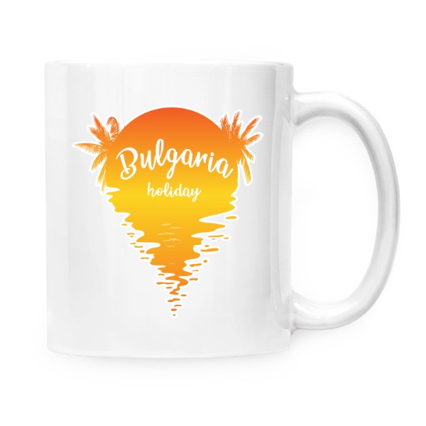 Hrnek malý bílý s potiskem Bulgaria holiday