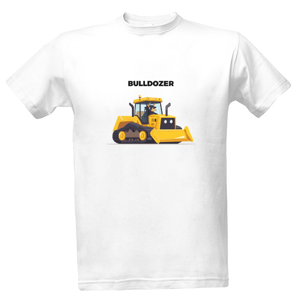 Tričko s potiskem Bulldozer 1