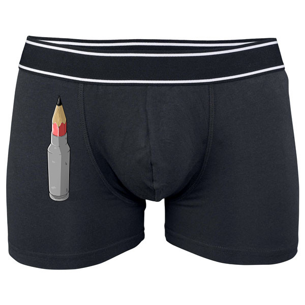 Boxerky Kariban s potiskem Bullet of creation