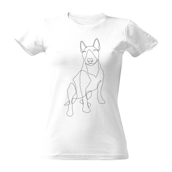 Bull Terrier Line Art