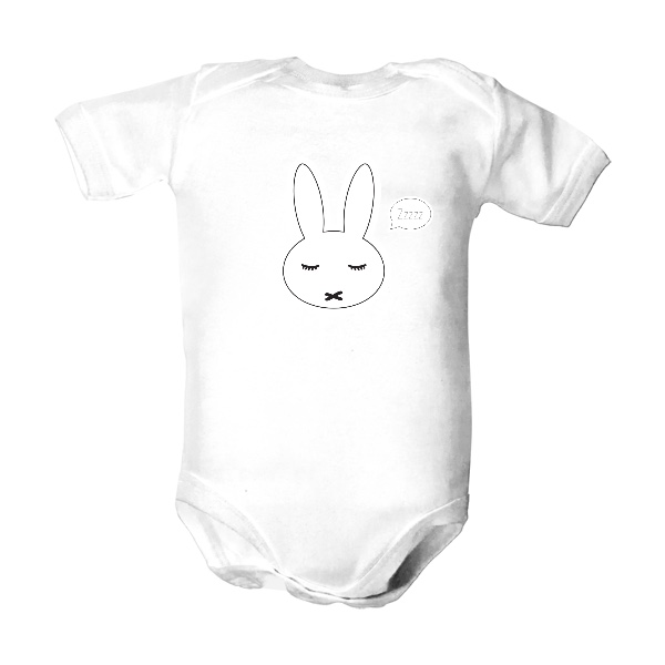 Dětské body  s potiskem Bunny Zzzzz