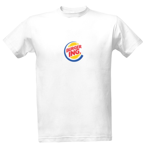 Tričko s potiskem Burgering.