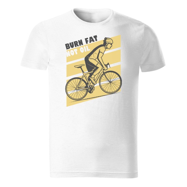 Tričko s potlačou Burn fat not oil