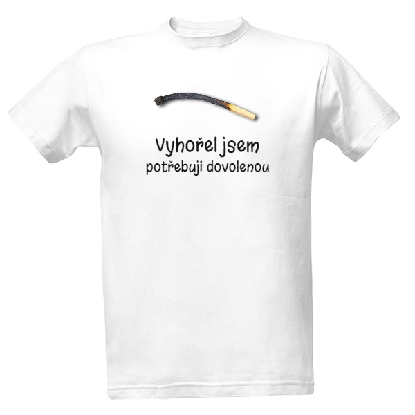 Tričko s potiskem Burnout