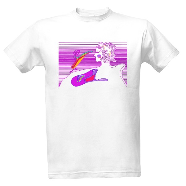 Tričko s potiskem Bustalína barevná