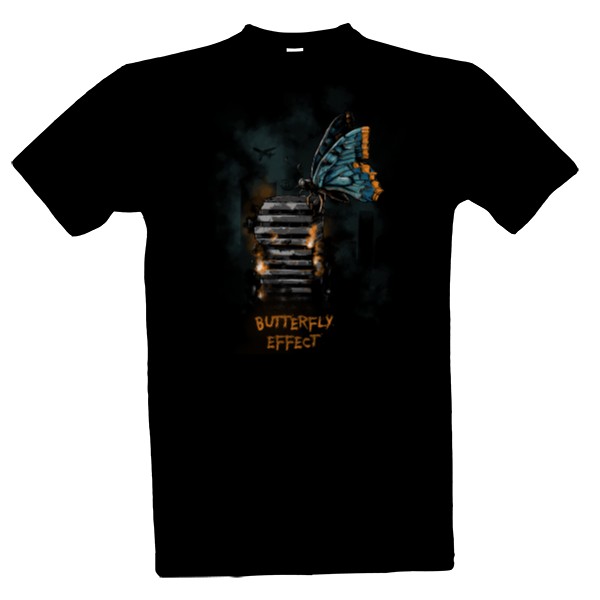 Tričko s potiskem Butterfly effect - Pánské