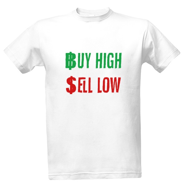 Tričko s potiskem buy sell