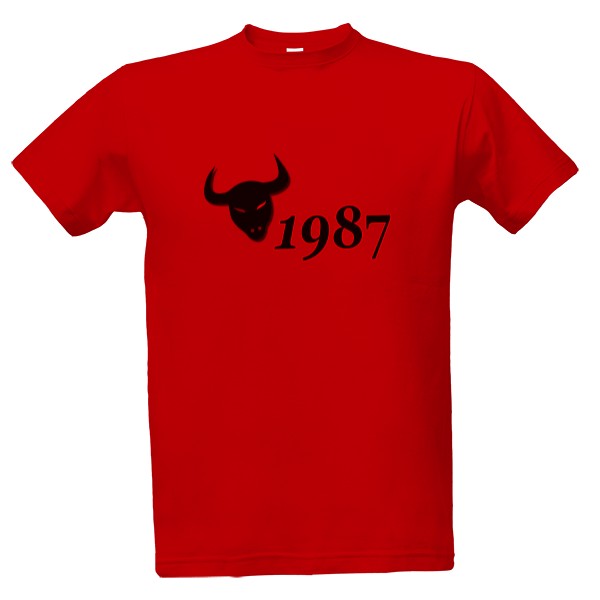 Tričko s potiskem Býk 1987