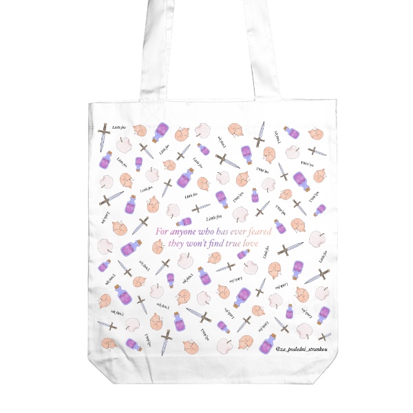 Plátěná taška Bylo Nebylo Jedno Zlomené Srdce 