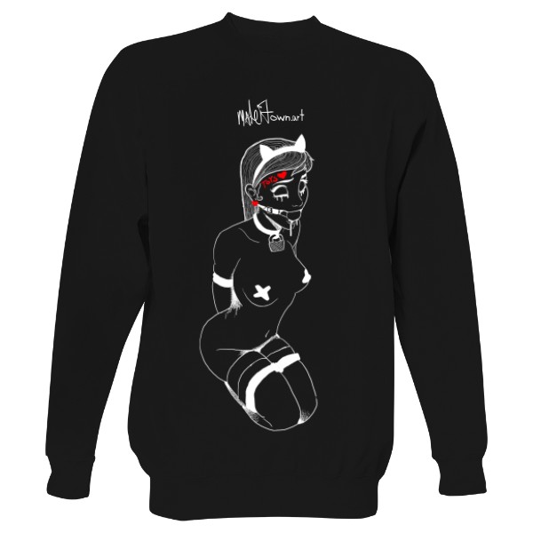 Mikina bez kapuce Unisex s potiskem pussycat drill